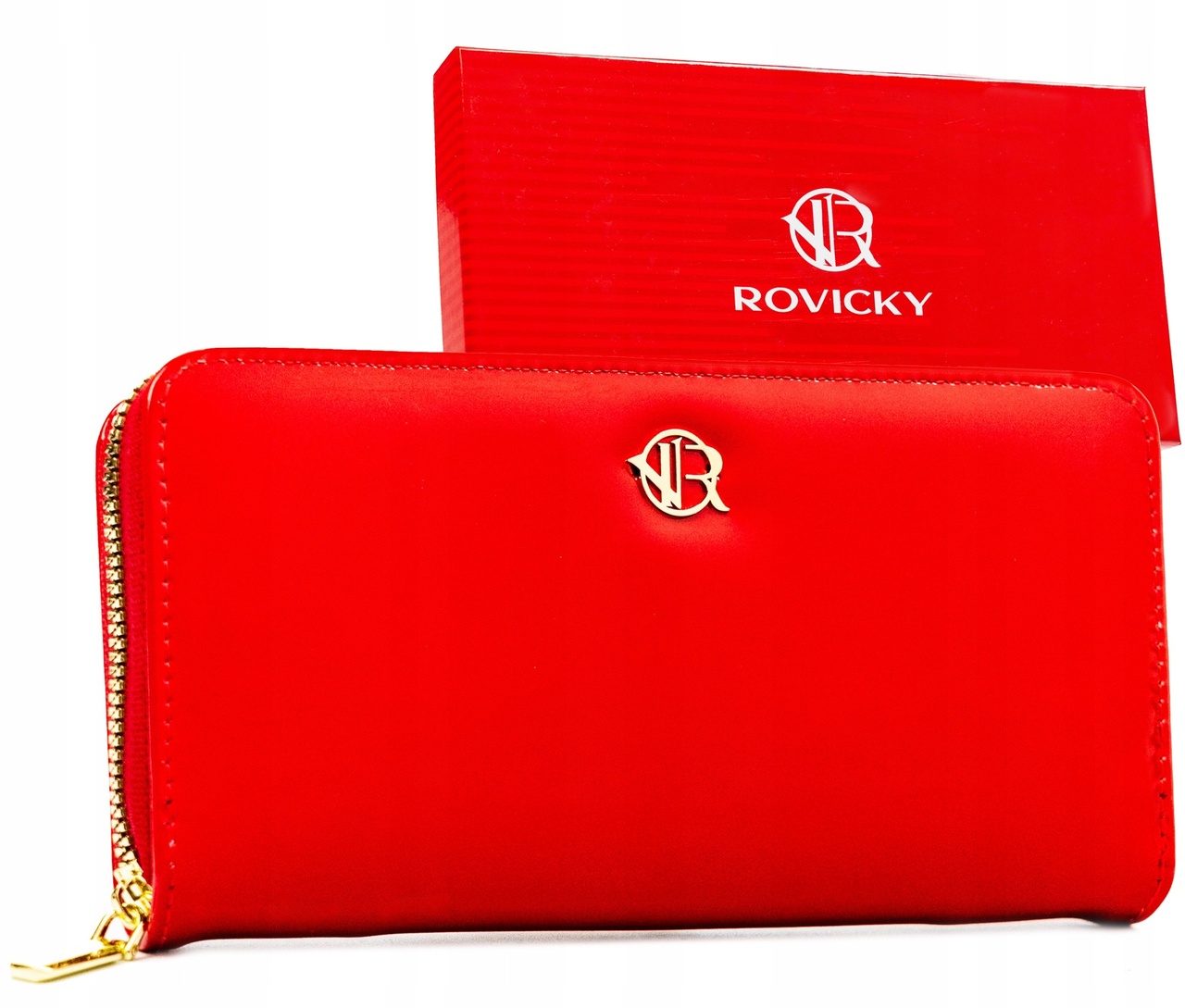 Duży Portfel damski ROVICKY RÓŻOWY ekoskóra R-PRK-01-U8-6345 PINK - obrazek 5