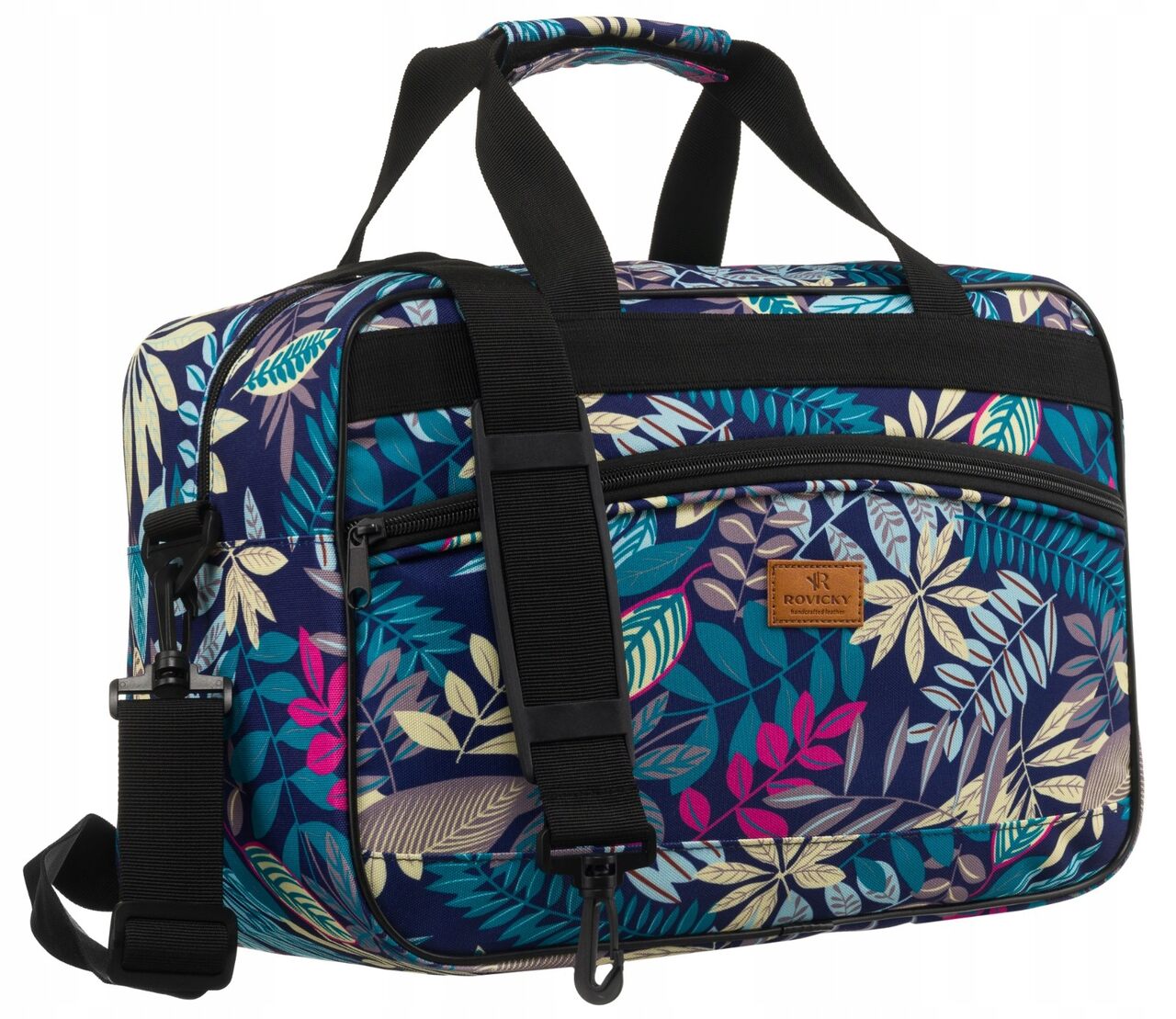 Torba do samolotu bagaż podręczny 40x20x25 cm Rovicky 20L z paskiem USB - obrazek 6
