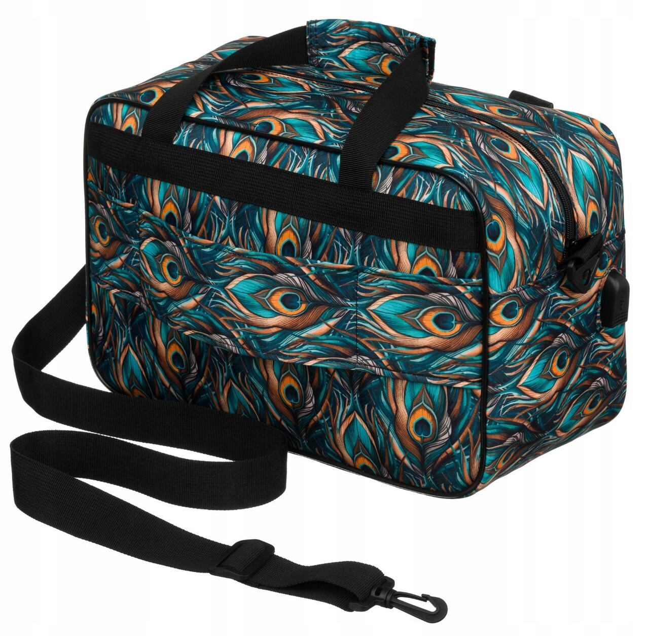 Torba do samolotu bagaż podręczny 40x20x25 cm Rovicky 20L z paskiem USB - obrazek 3